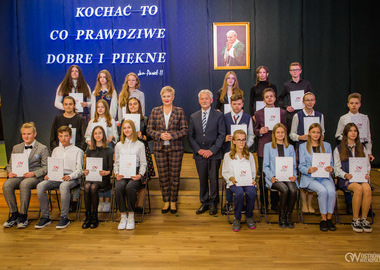 Stypendia im. świętego Jana Pawła II miasta Ostrowa Wielkopolskiego, 20.10.2021 (316)