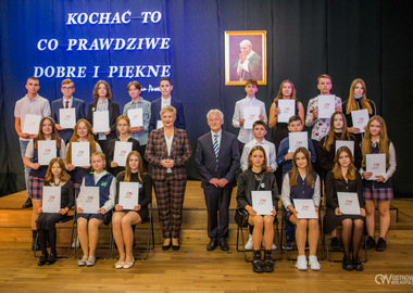 Stypendia im. świętego Jana Pawła II miasta Ostrowa Wielkopolskiego, 20.10.2021 (249)