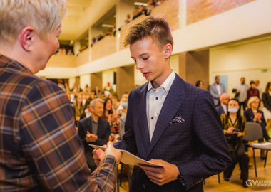 Stypendia im. świętego Jana Pawła II miasta Ostrowa Wielkopolskiego, 20.10.2021 (216)