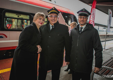 Oficjalne uruchomienie nowych połączeń kolejowych. Dworzec PKP w Ostrowie Wielkopolskim (20)