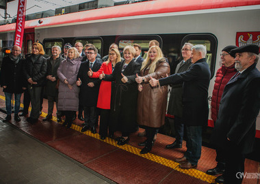 Oficjalne uruchomienie nowych połączeń kolejowych. Dworzec PKP w Ostrowie Wielkopolskim (16)