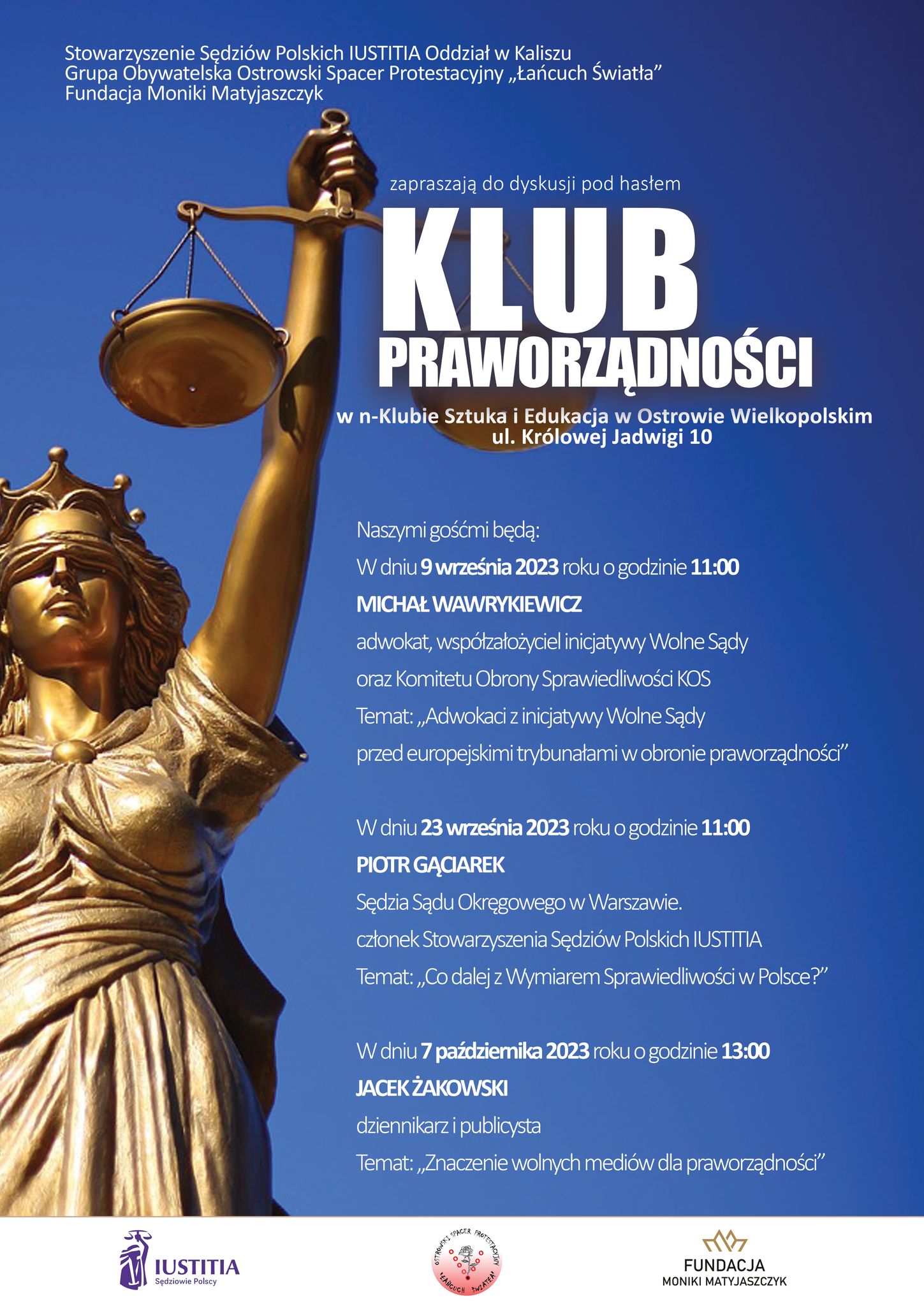 Klub praworządności - plakat