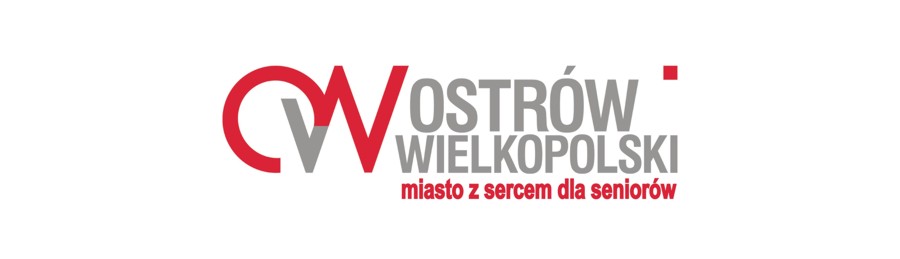 Logo Ostrów Wielkopolski z sercem do Seniorów