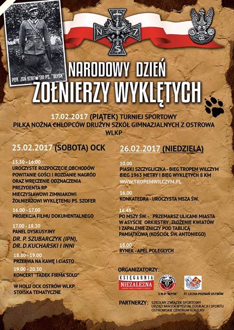 Plakat Narodowy Dzień Pamięci Żołnierzy Wyklętych