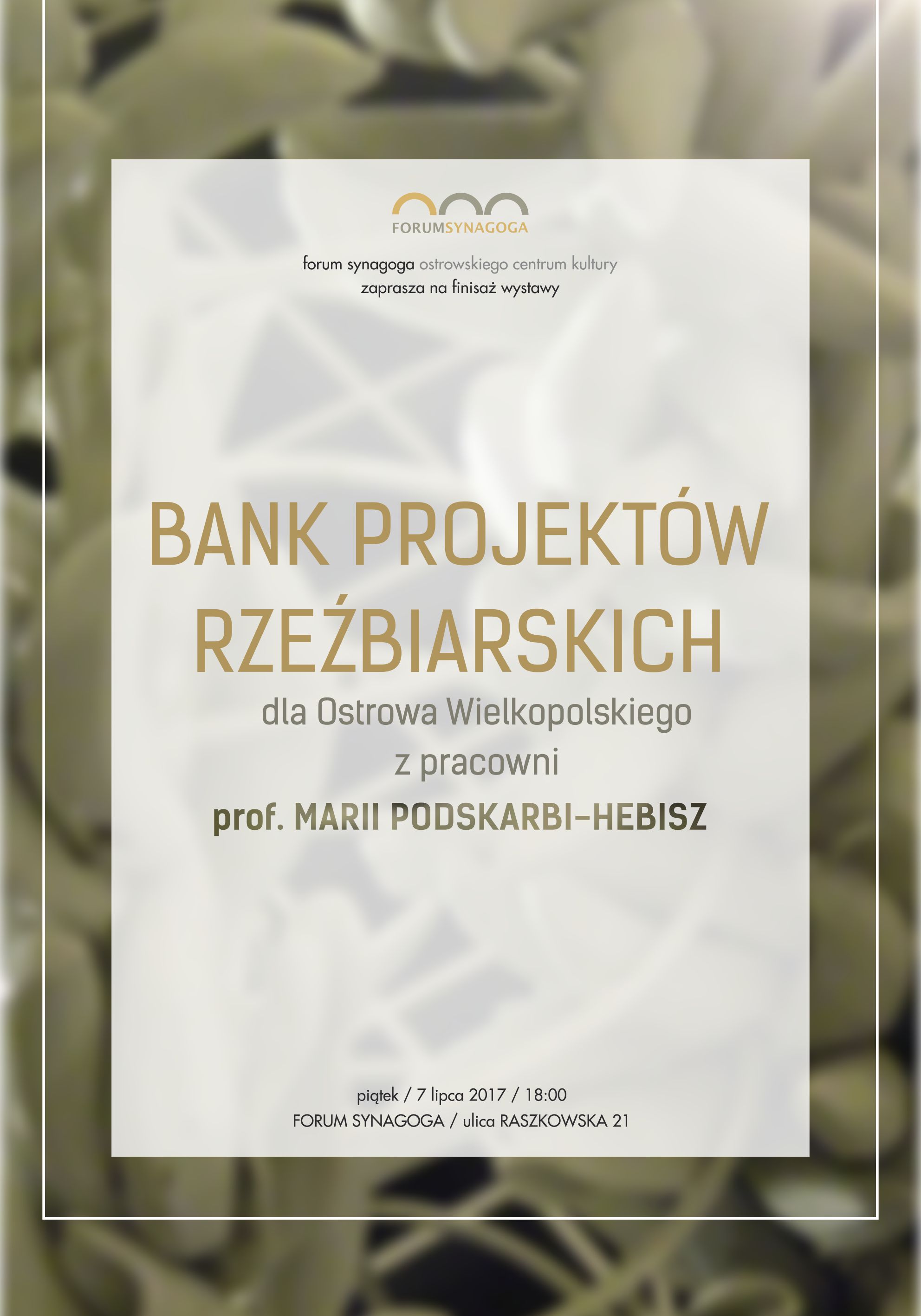 Afisz Bank projektów rzeźbiarskich Afisz Bank projektów rzeźbiarskich