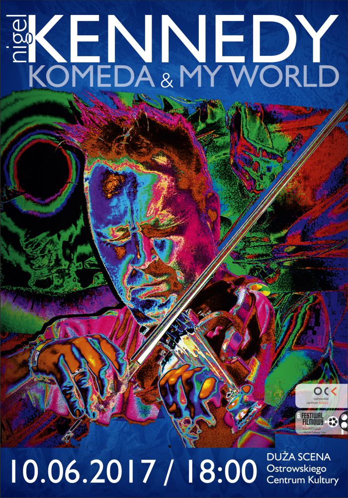 Plakat Nigel Kennedy. Komeda & My World Plakat Nigel Kennedy. Komeda & My World
