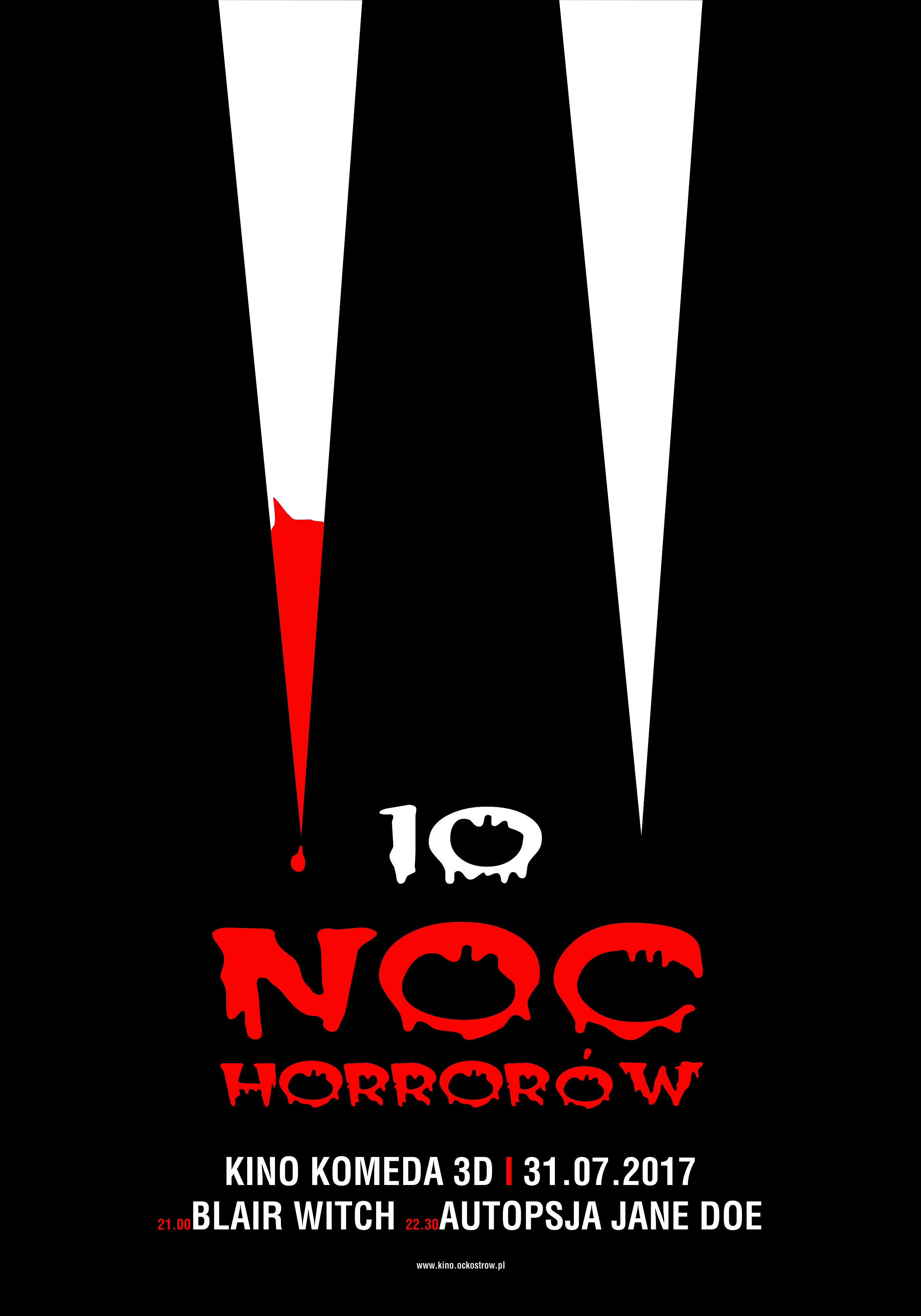 Plakat 10. NOC HORRORÓW. Blair Witch Plakat 10. NOC HORRORÓW. Blair Witch