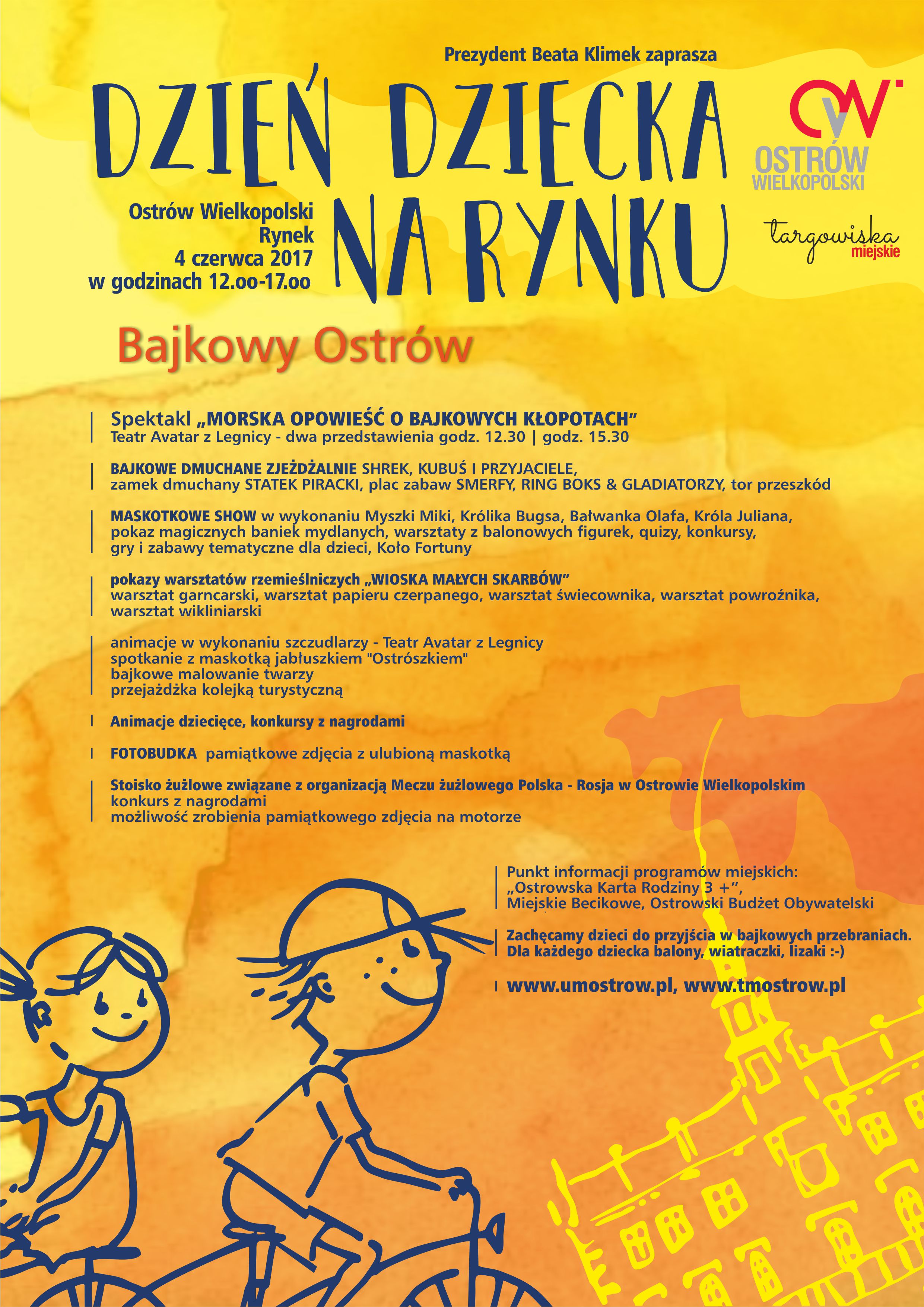 Plakat Dzień Dziecka na Rynku Plakat Dzień Dziecka na Rynku