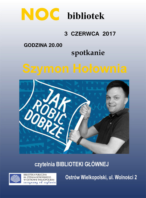 Spotkanie z Szymonem Hołownią Spotkanie z Szymonem Hołownią