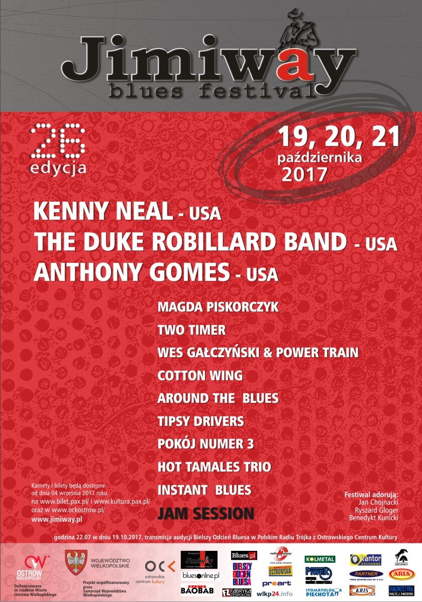 Plakat JIMIWAY BLUES FESTIVAL 2017 Plakat JIMIWAY BLUES FESTIVAL 2017