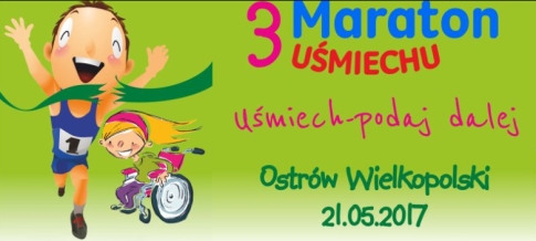 Plakat Maraton Uśmiechu-uśmiech podaj dalej