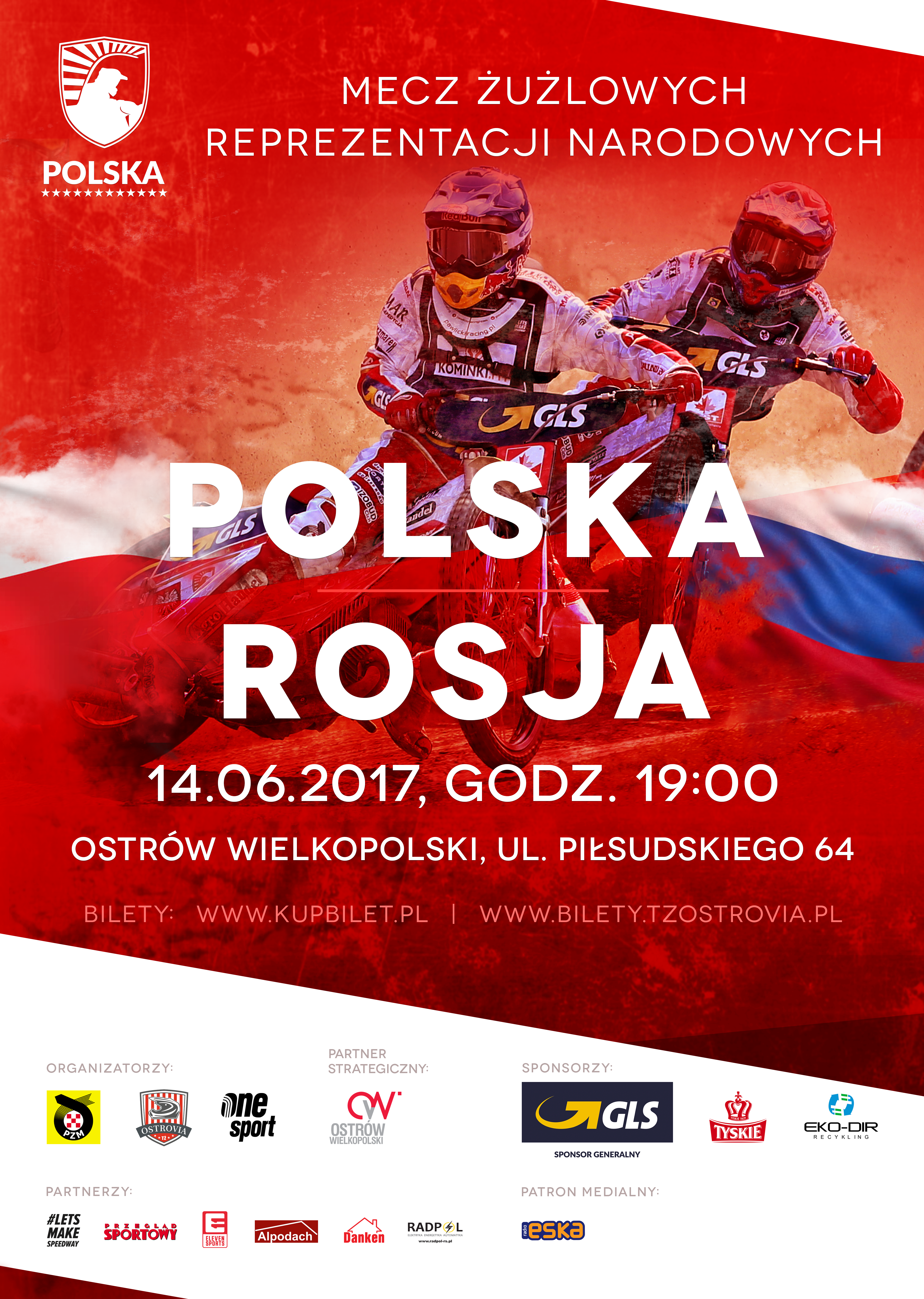 Plakat Mecz Polska - Rosja Plakat Mecz Polska - Rosja