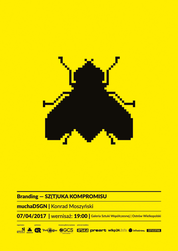 Baner wystawy Konrada Moszyńskiego Baner wystawy Konrada Moszyńskiego