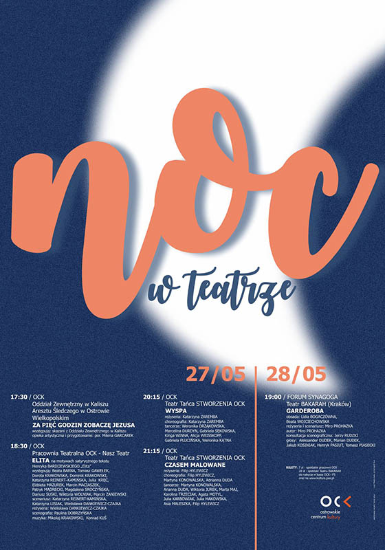 Afisz- Noc w Teatrze