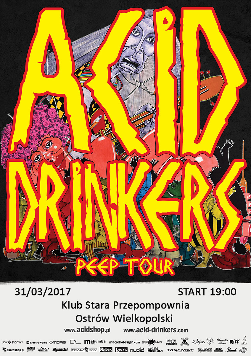 Plakat koncertu Acid Drinkers