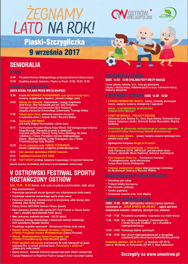 Plakat Żegnamy lato na rok Plakat Żegnamy lato na rok