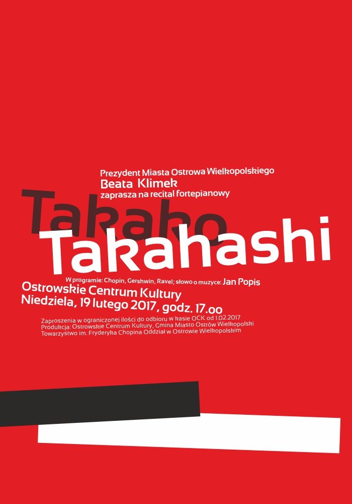 Koncert TAKAKO TAKAHASHI plakat