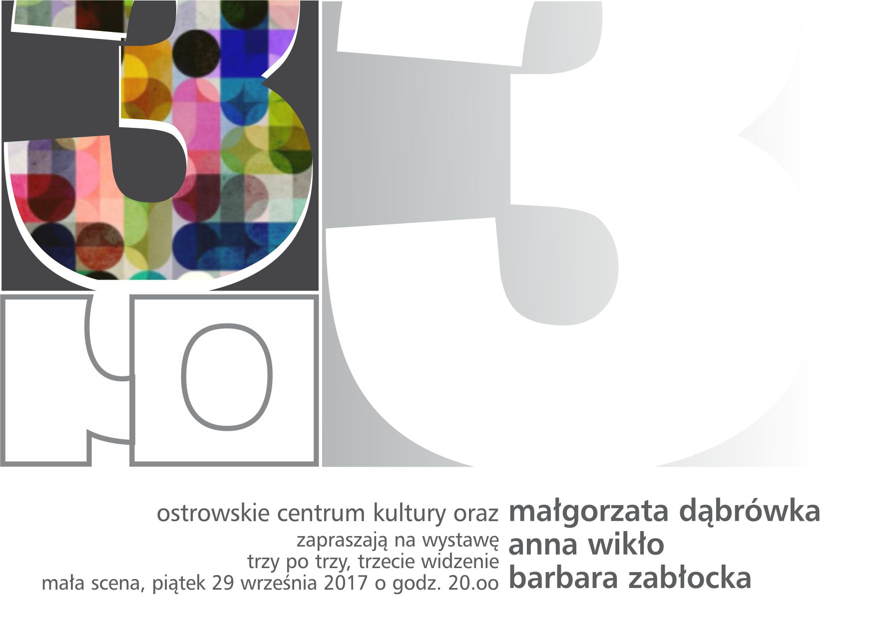 Baner Trzy po trzy Baner Trzy po trzy