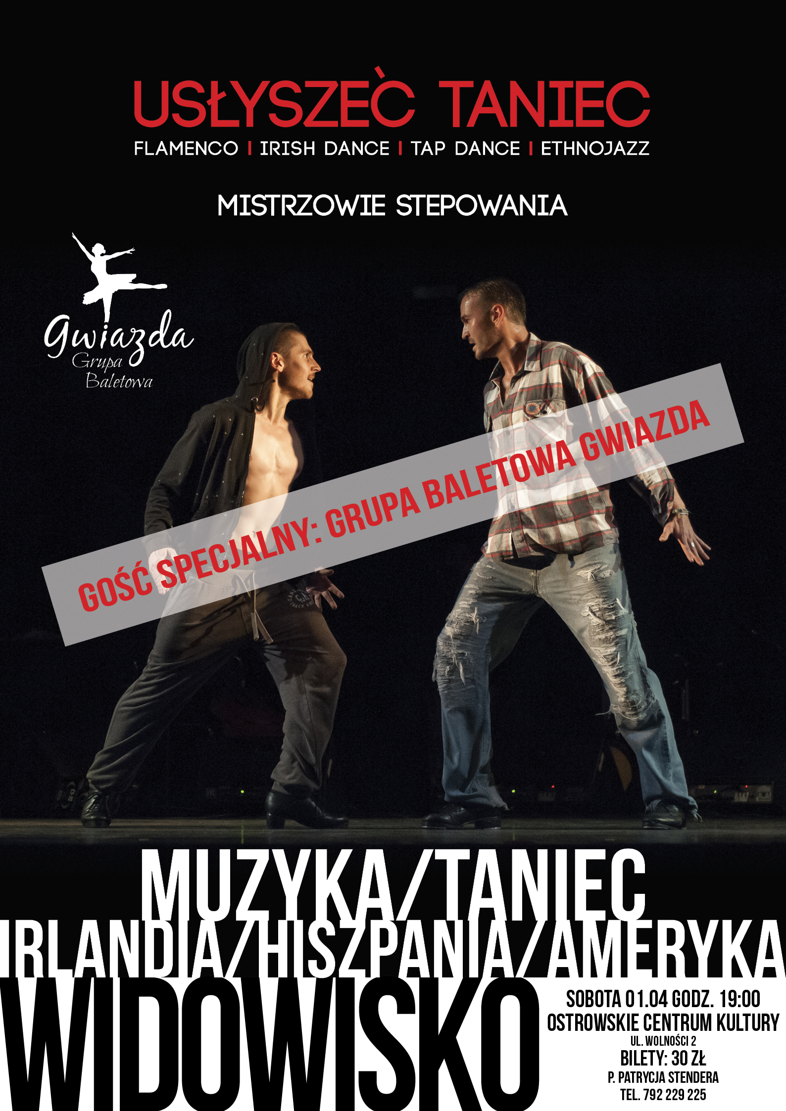 Plakat imprezy "Usłyszec taniec" Plakat imprezy 'usłyszec taniec"