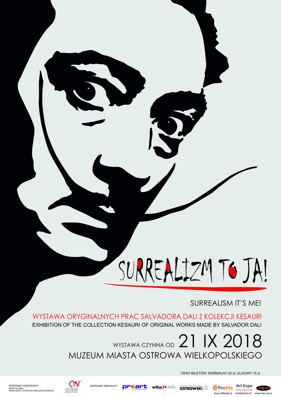 Plakat wystawy oryginalnych prac Salvadora Dali