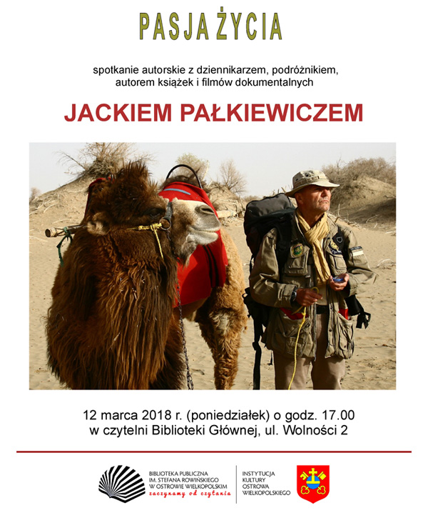 Baner Spotkanie autorskie z Jackiem Pałkiewiczem Baner Spotkanie autorskie z Jackiem Pałkiewiczem