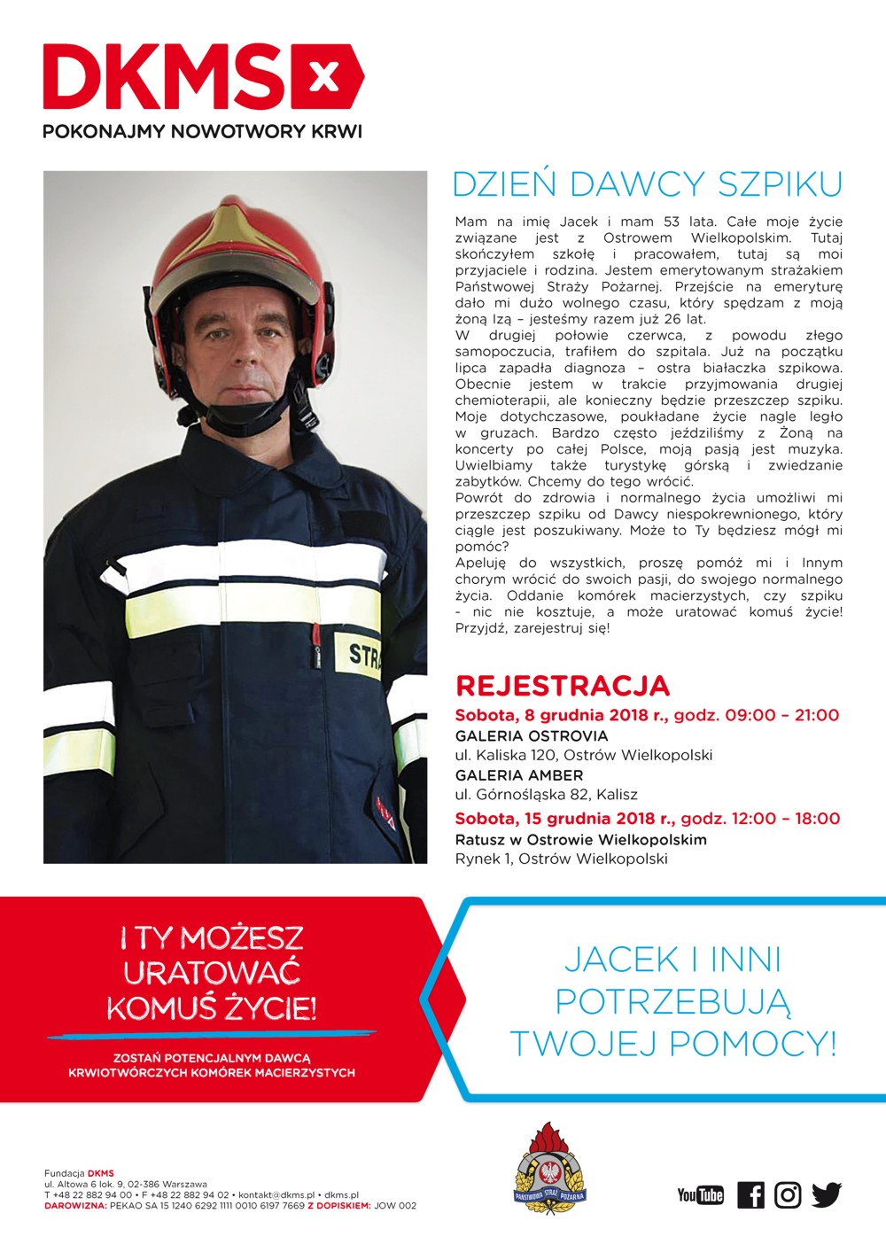 Ulotka JACEK I INNI POTRZBUJĄ TWOJEJ POMOCY!