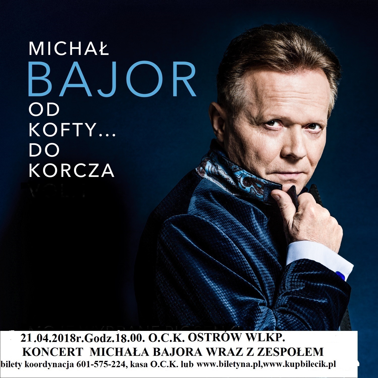 Plakat Michał Bajor Plakat Michał Bajor