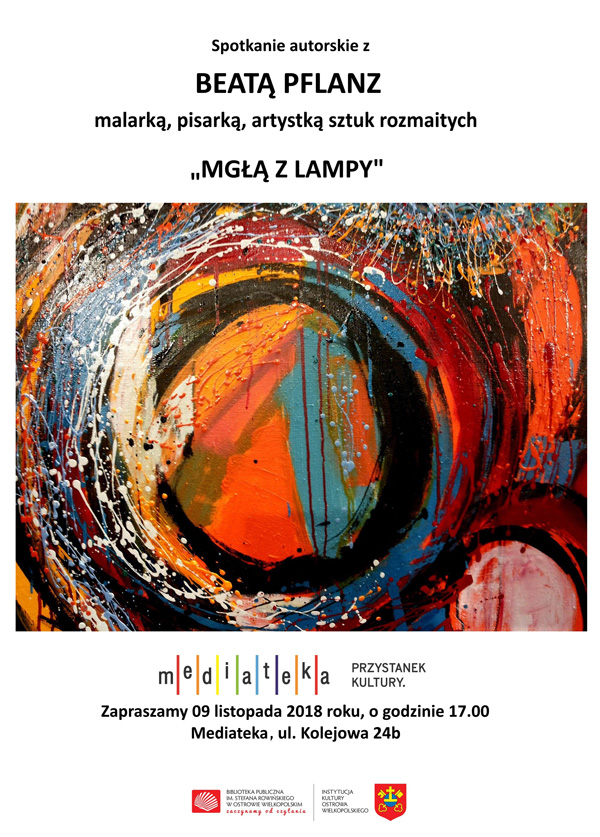 Plakat spotkania z Beatą Pflanz