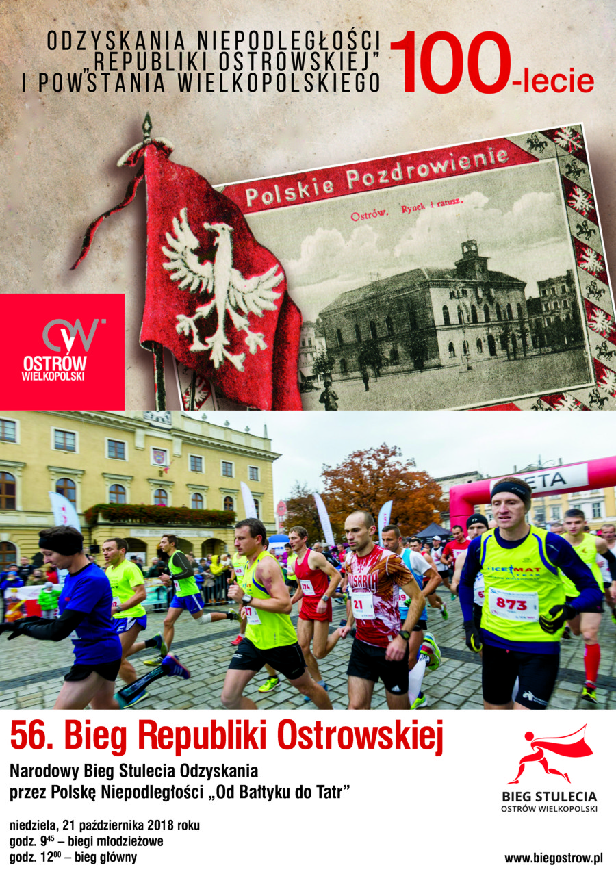 Bieg Republiki Ostrowskiej - ulotka