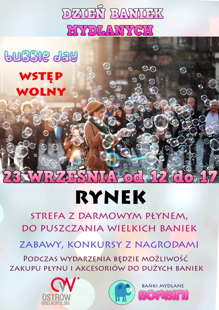 Plakat Dzień Baniek Mydlanych