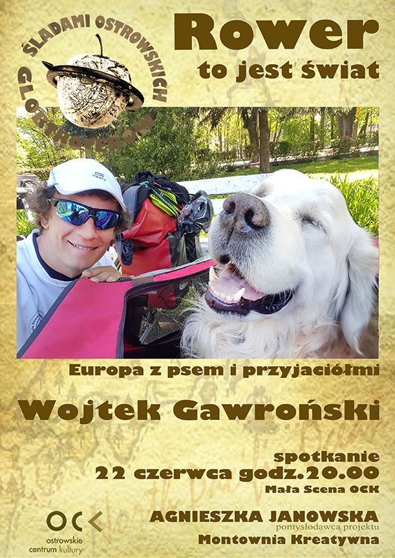 Plakat - Montownia Kreataywna. Wojtek Gawroński. Rower to jest to