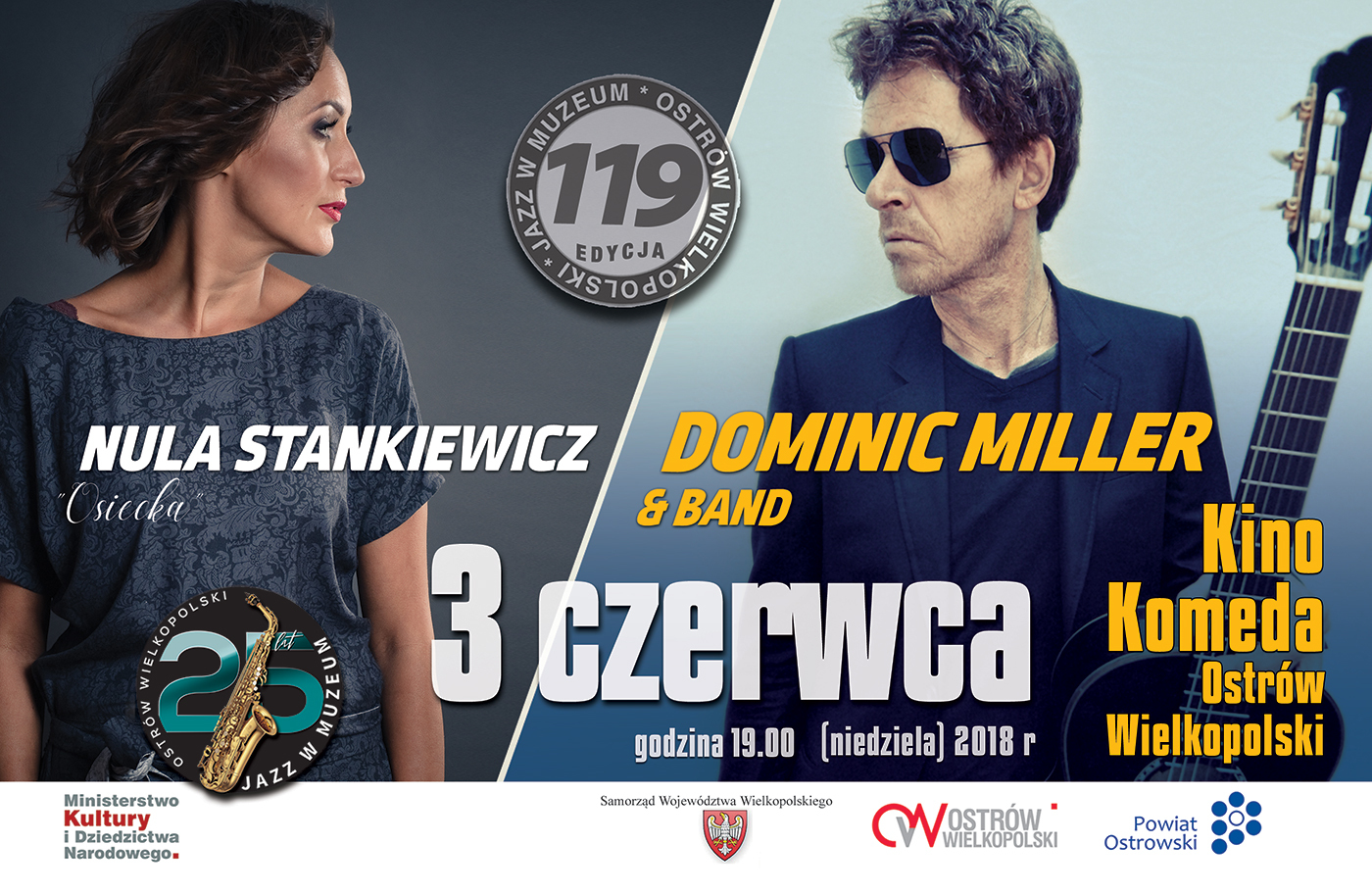 Baner koncertu Dominic Miller, Nula Stankiewicz jazzwmuzeum_pl