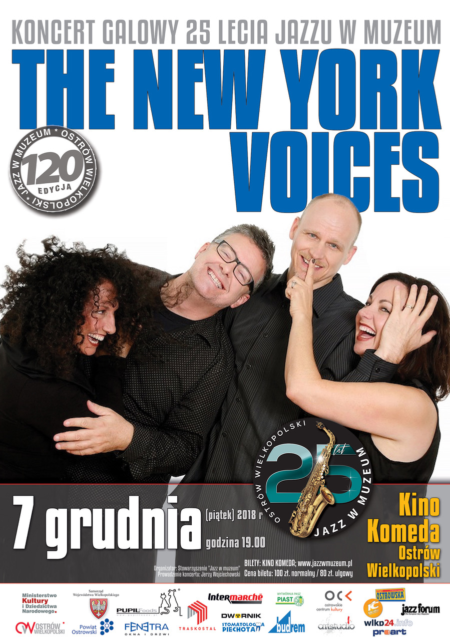 Plakat koncertu zespołu The New York Voices