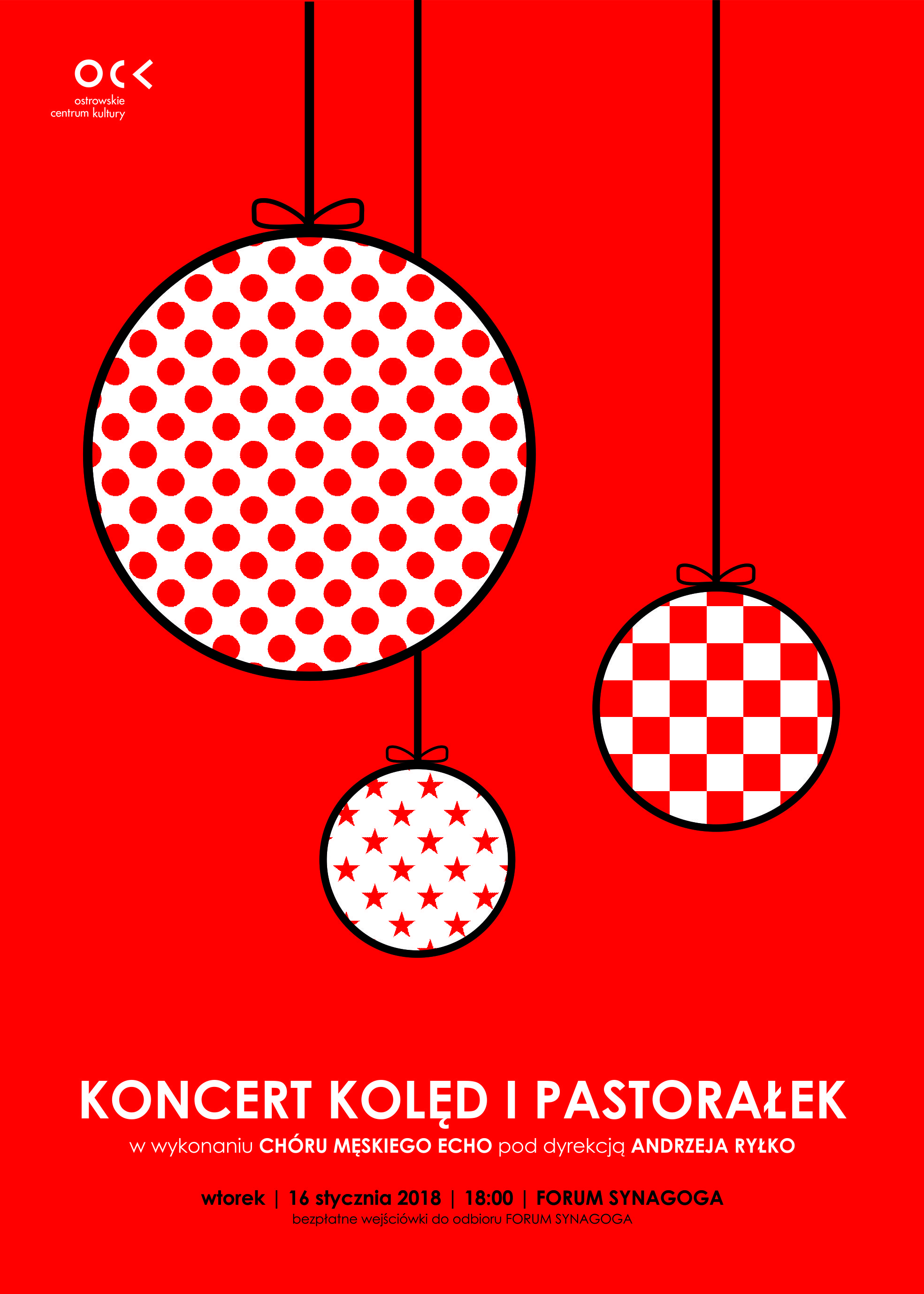 Plakat Koncert kolęd i pastorałek Plakat Koncert kolęd i pastorałek