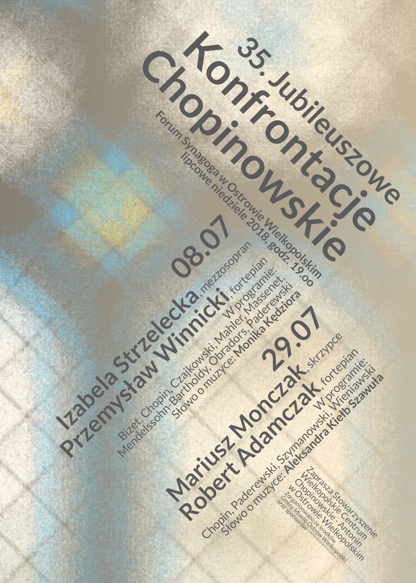 Plakat - 35. Jubileuszowe Konfrontacje Chopinowskie Plakat - 35. Jubileuszowe Konfrontacje Chopinowskie