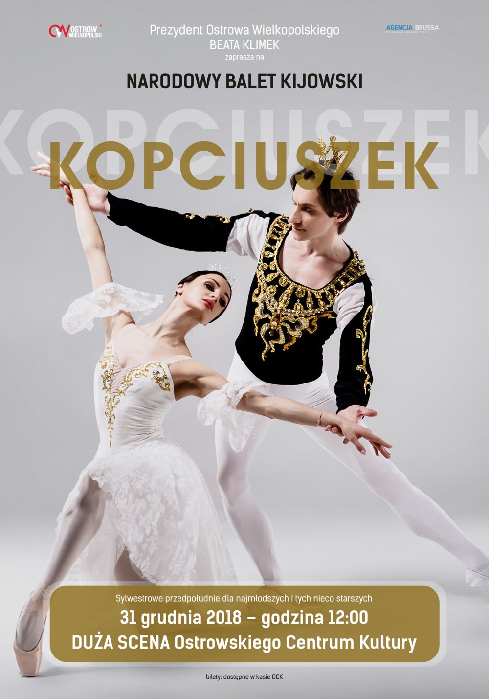 Plakat balet Kopciuszek