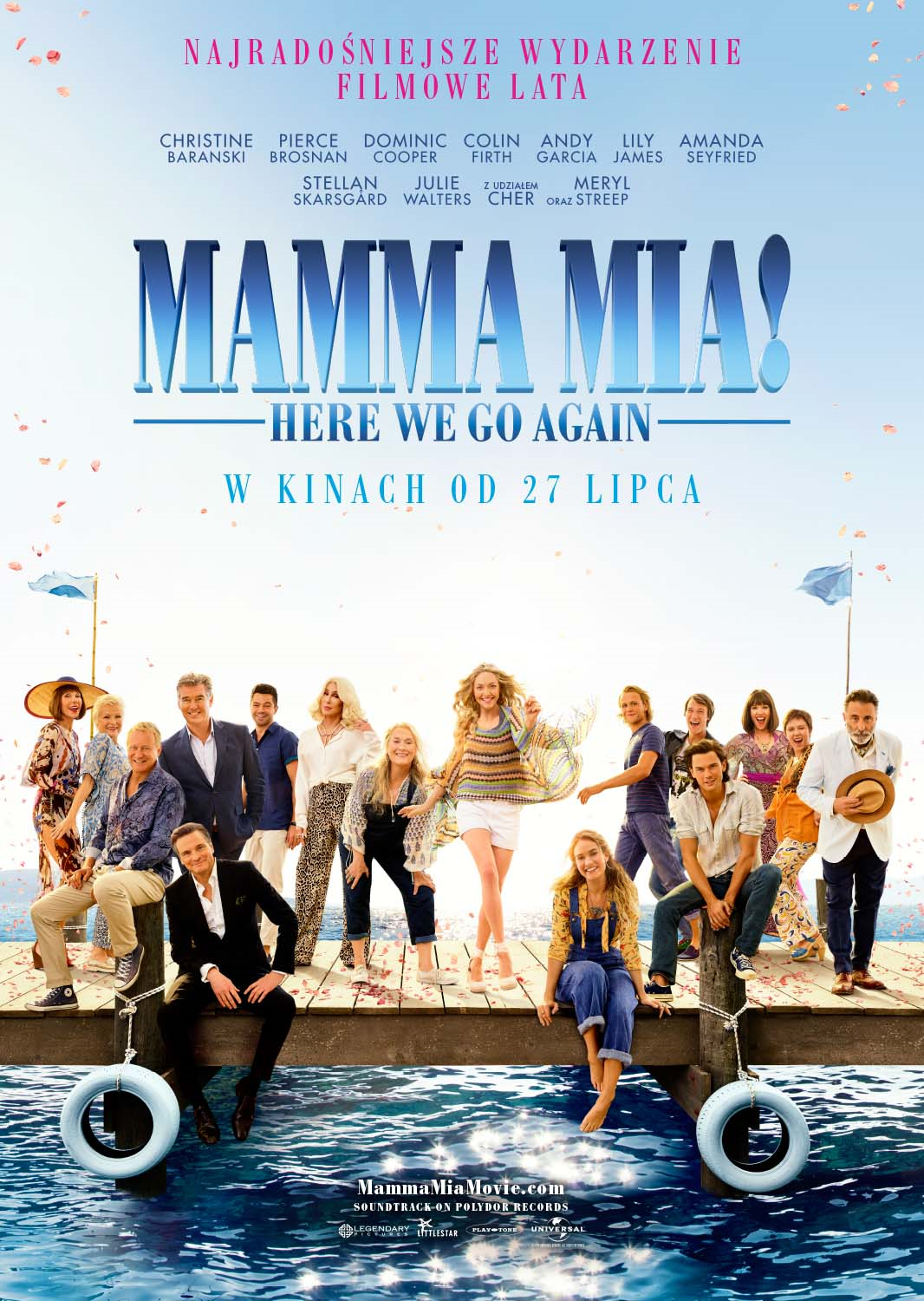 Plakat filmu Mamma Mia! Here We Go Again Plakat filmu Mamma Mia! Here We Go Again