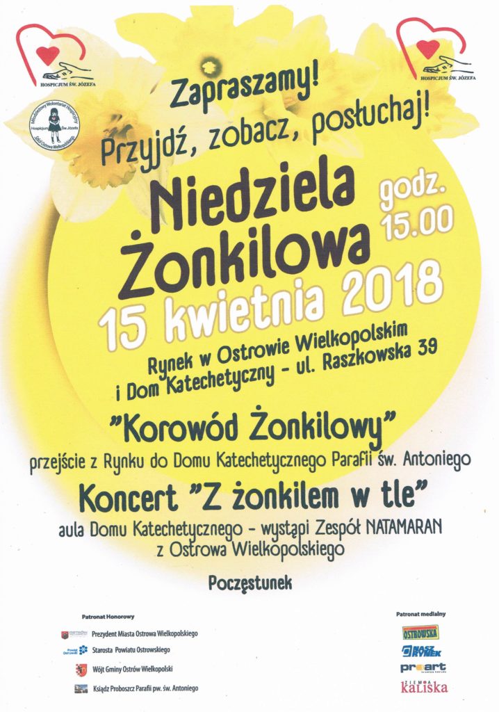 Plakat Niedziela Żonkilowa