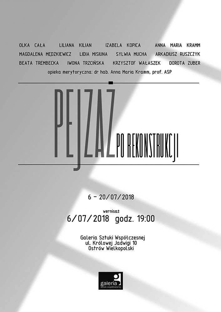 Zaproszenie Pejzaż po rekonstrukcji