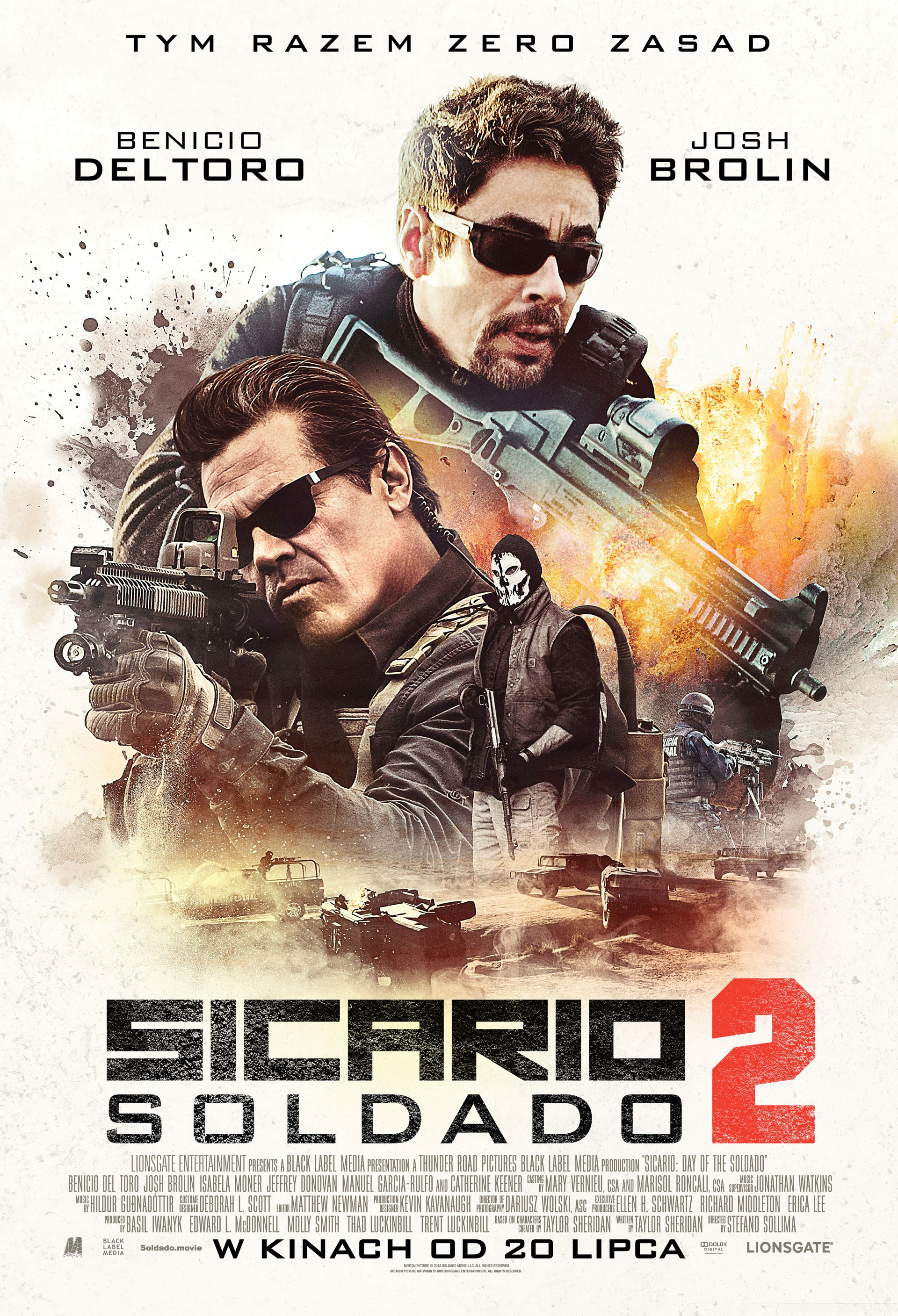 Plakat filmu Sicario 2: Soldado Plakat folmu Sicario 2: Soldado