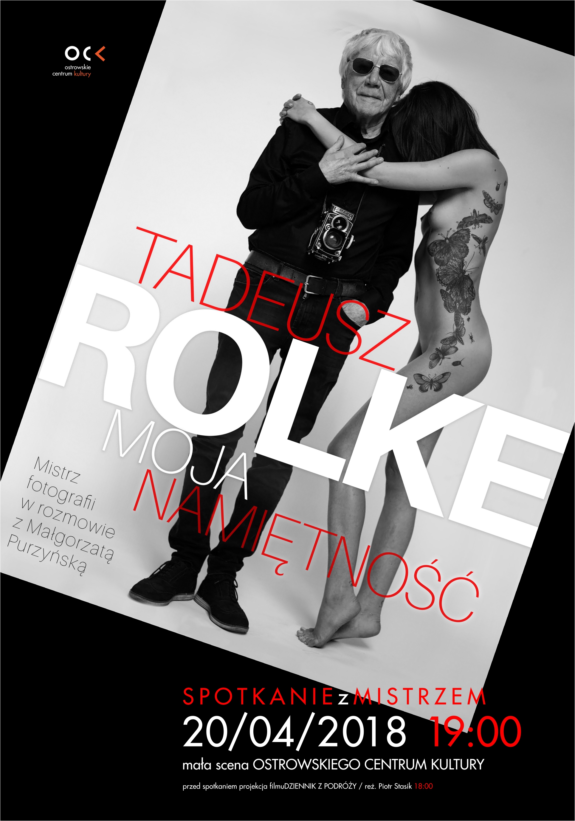 Afisz Spotkanie z mistrzem. Tadeusz Rolke Afisz Spotkanie z mistrzem. Tadeusz Rolke