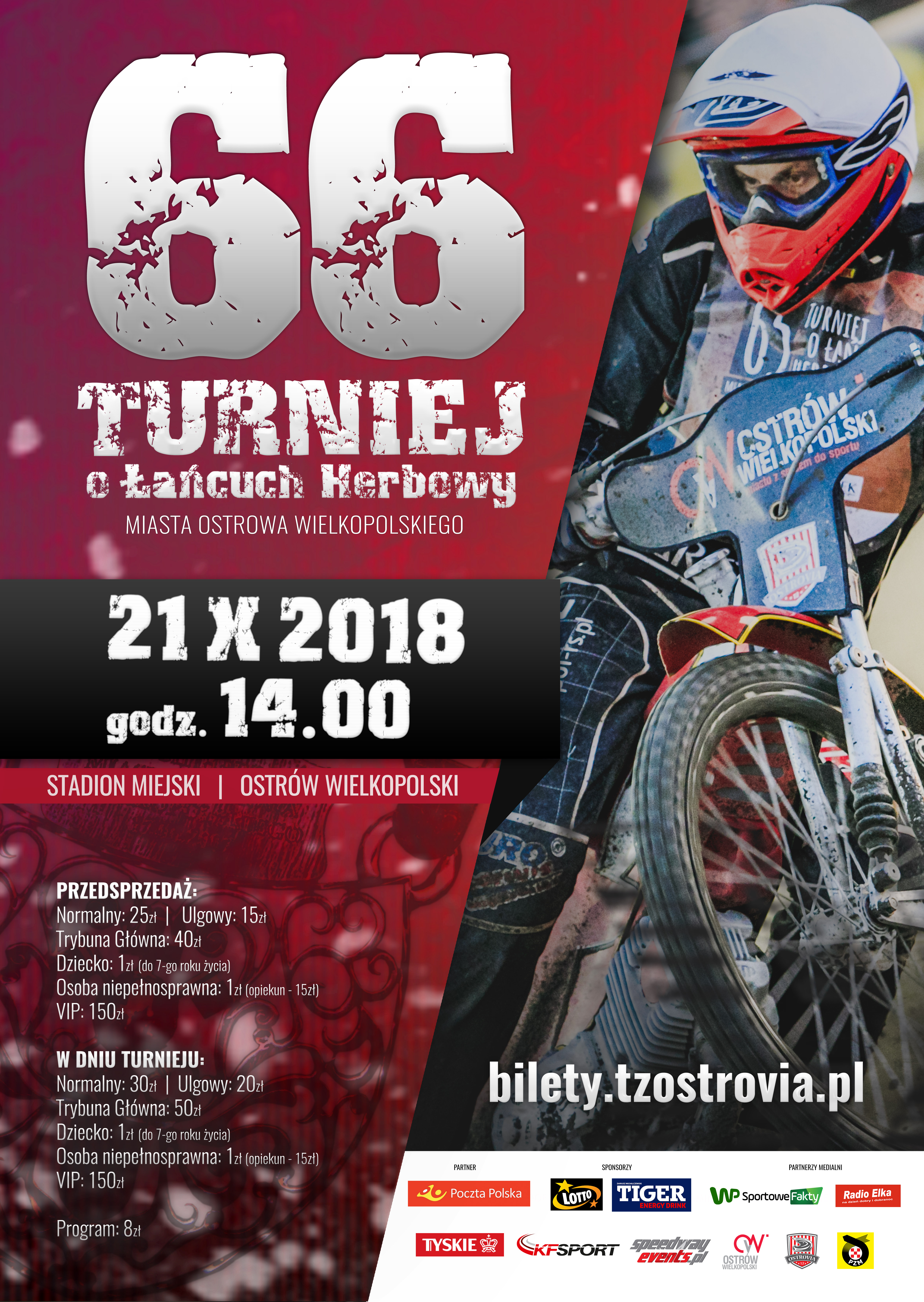 Plakat - 66. Turniej o Łańcuch Herbowy Miasta Ostrowa Wielkopolskiego