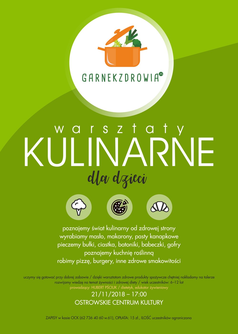 Plakat - warsztaty kulinarne