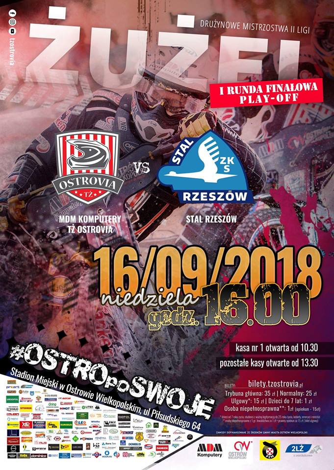 Plakat - żużel  - II liga finał play-off