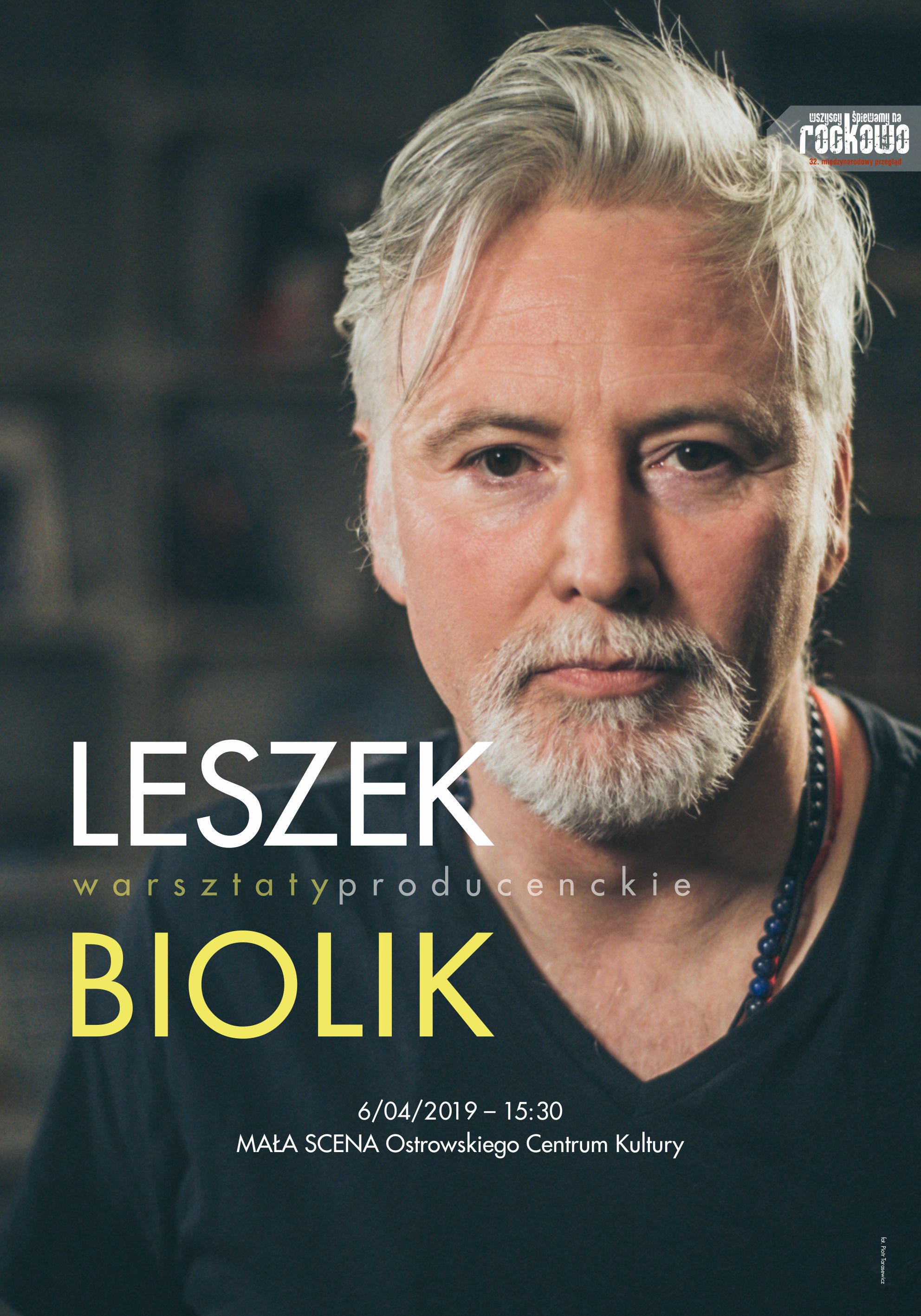 Plakat WARSZTATY PRODUCENCKIE z Leszkiem Biolikiem