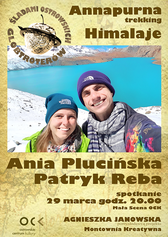 Plakat Śladami Ostrowskich Globtroterów