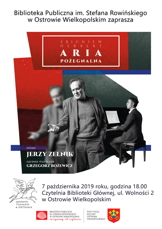 Plakat spotkania Aria pożegnalna
