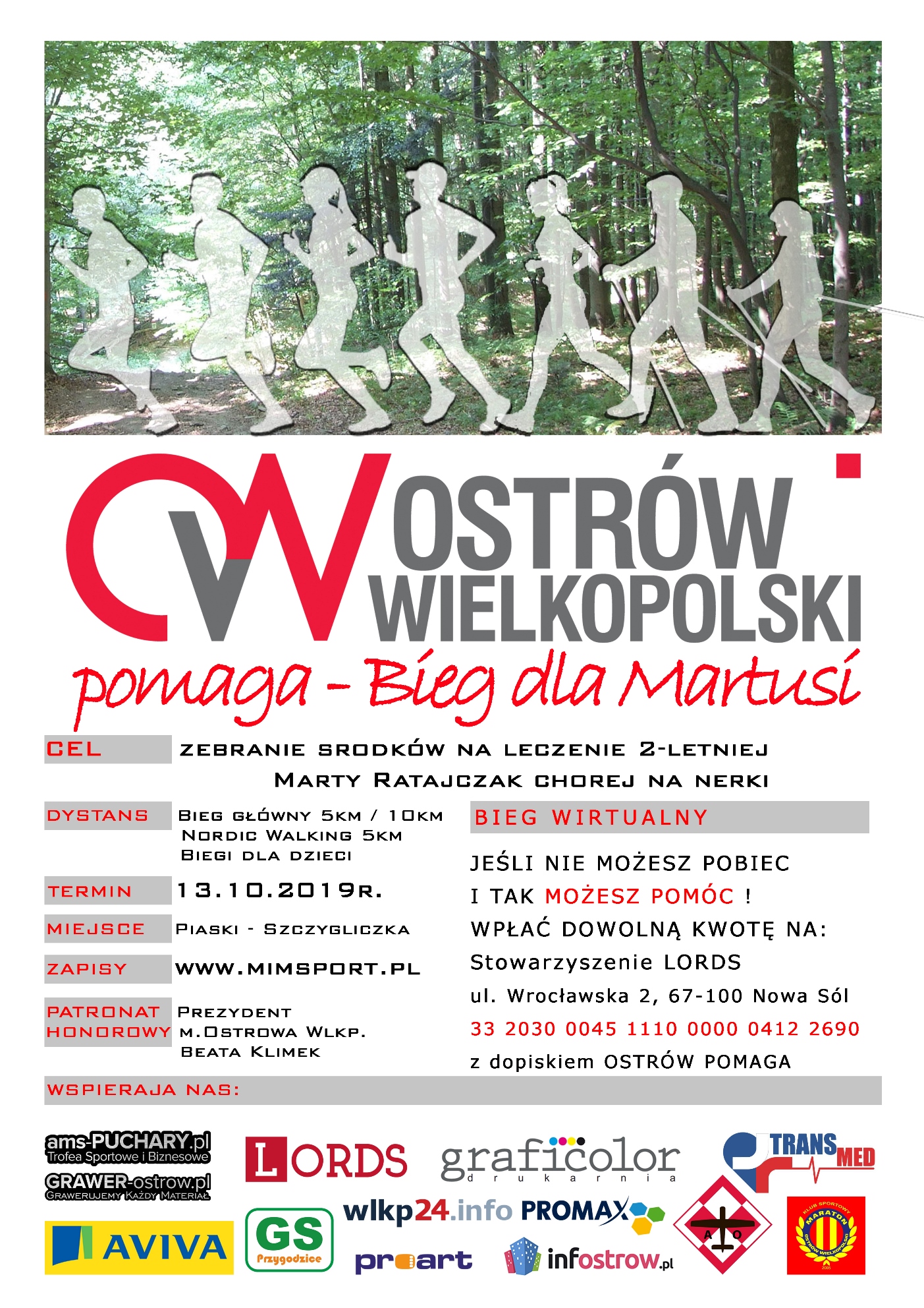 Plakat Bieg dla Martusi