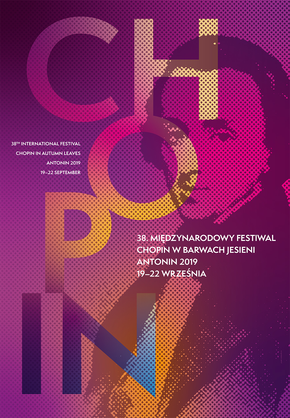 Plakat Festiwalu Chopin w barwach jesieni