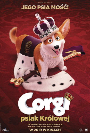 Plakat filmu CORGI, PSIAK KRÓLOWEJ
